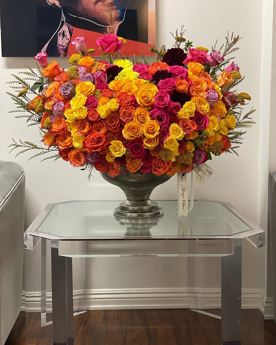 Instagram post by Dr. Harry Glassman: A beautiful floral arrangement and a lovely note from an even lovelier patient. Greatly appreciated ! . 🌎website:glassmanmd.com 📞(310)550-…