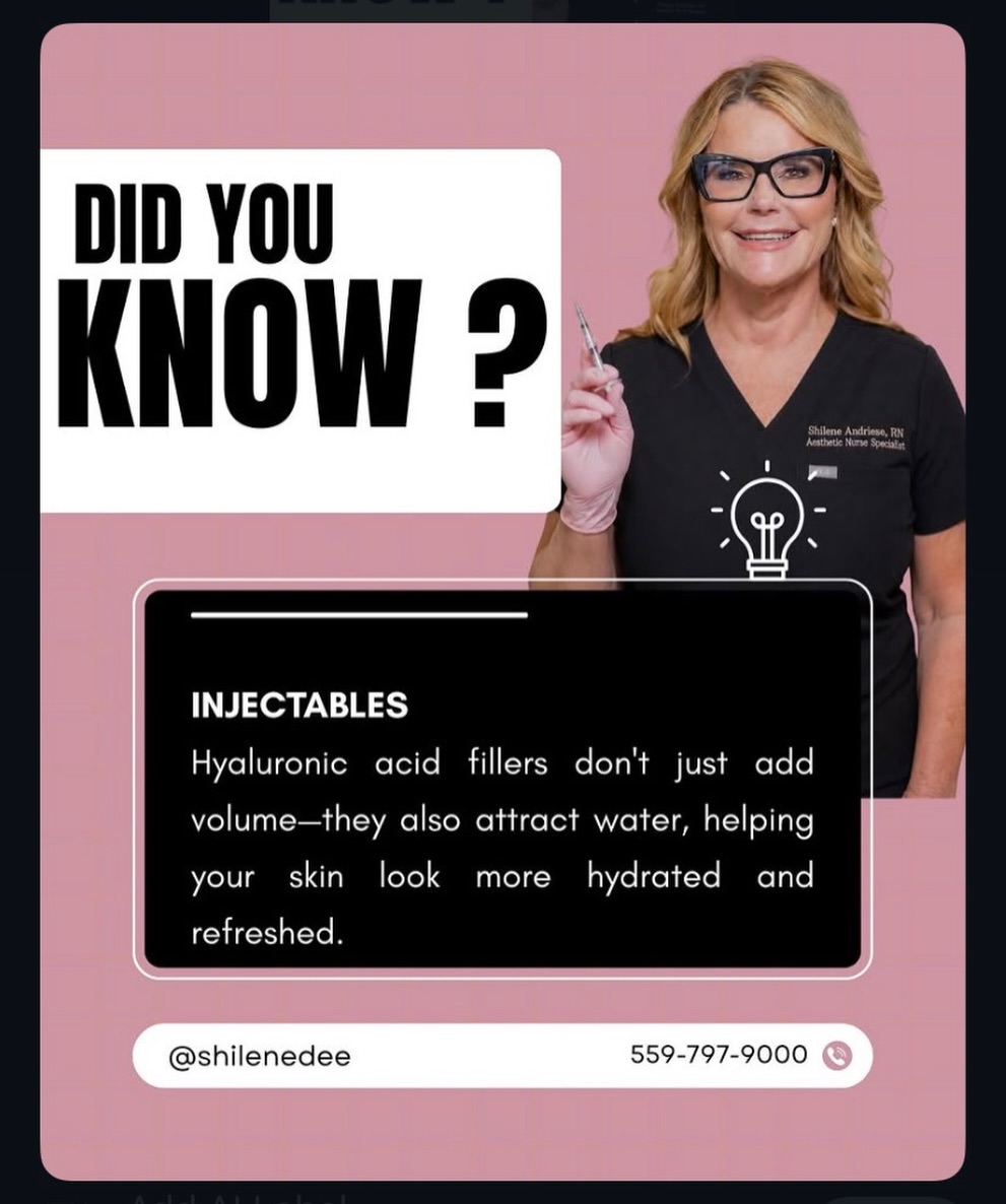 Instagram post by Dr. Hedieh Arbabzadeh: Fun Fact Friday 💭 🤳559-797-9000 📍7050 N Recreation Suite 102 #injectionsbyshilene #nurseinjector #fresnonurseinjector #funfactfriday