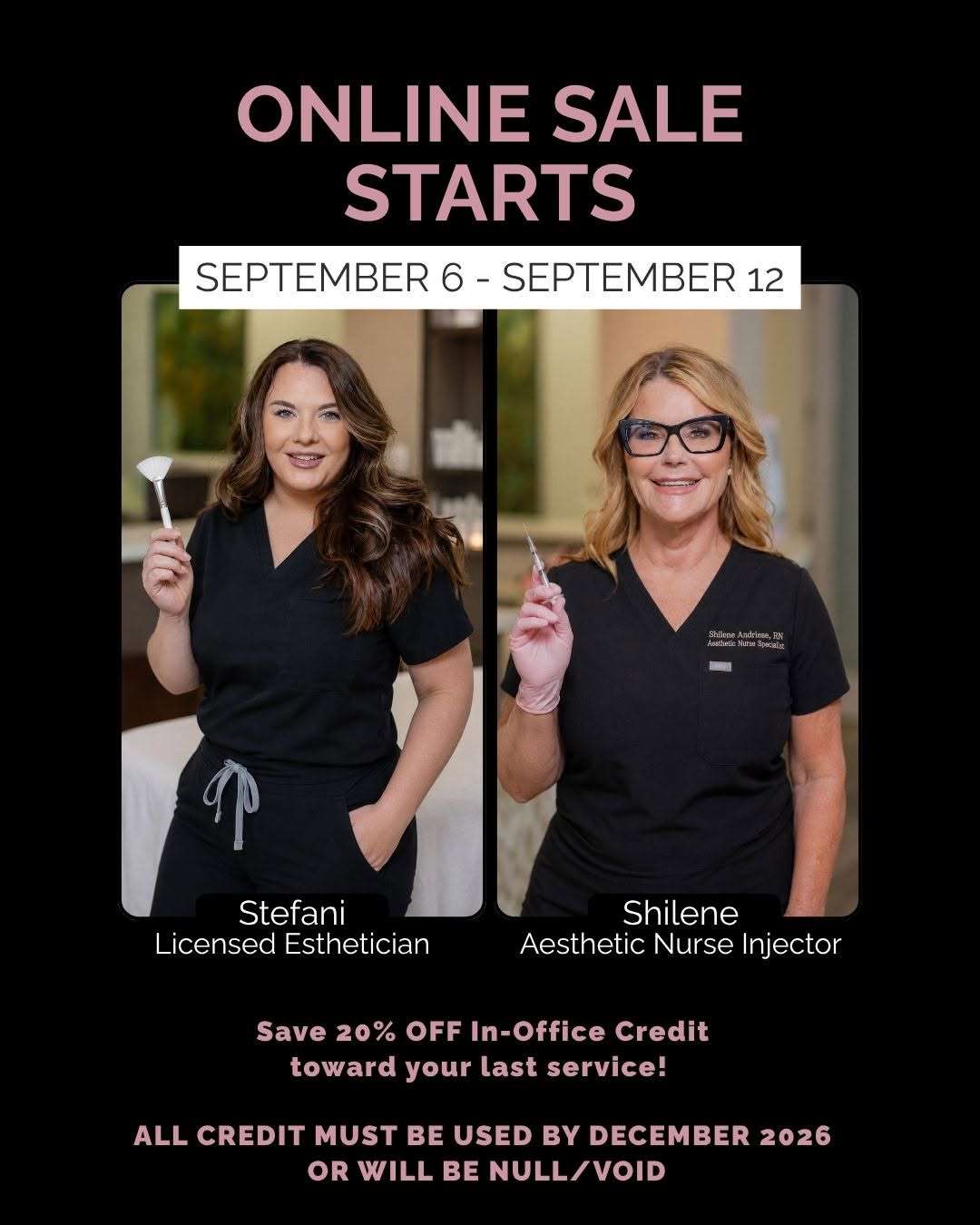 Instagram post by Dr. Hedieh Arbabzadeh: Mark your calendars! Our online sale starts THIS SUNDAY September 6 and runs through Sunday September 12! If you can't make the event in per…