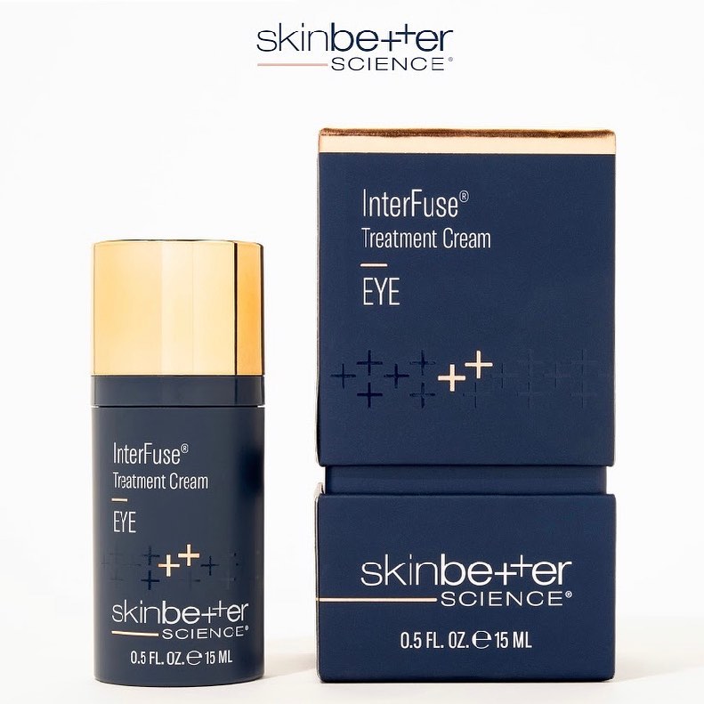 Instagram post by Dr. Helen Fincher: ✨Gift with purchase SkinBetter Science✨ Recharge your eye area using our award-winning InterFuse Treatment Cream EYE with the power of pepti…
