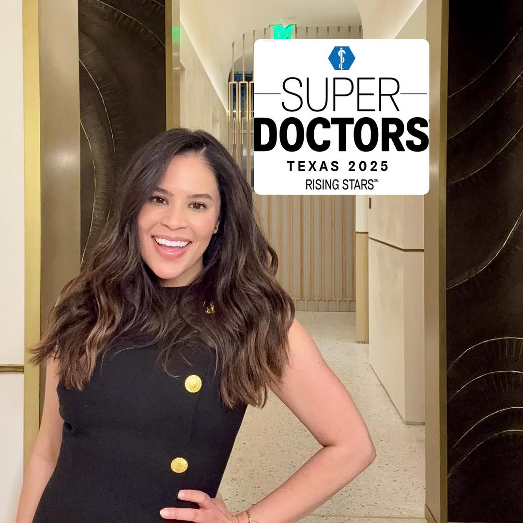 Instagram post by Dr. Helyn Alvarez: ✨ Honored to be recognized as a Texas Rising Star Super Doctor! Grateful to my patients and colleagues who make this possible . . #cosmeticd…