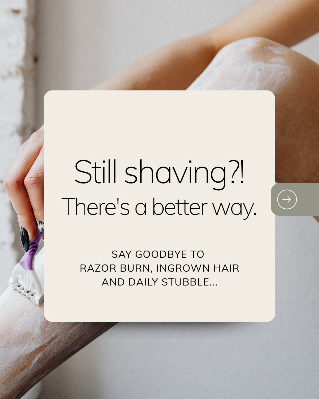 Instagram post by Dr. Henry Daniel Sandel IV: Still reaching for the razor every few days? 🪒 There is a better way. Laser hair removal helps reduce unwanted hair so you can spend less t…