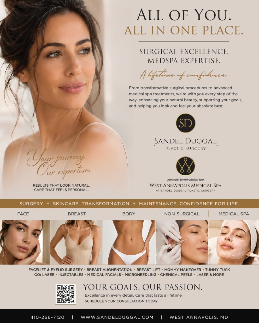 Instagram post by Dr. Henry Daniel Sandel IV: You shouldn't have to visit multiple providers to feel your best. At the Sandel Duggal Center & MedSpa, you'll find comprehensive care all u…