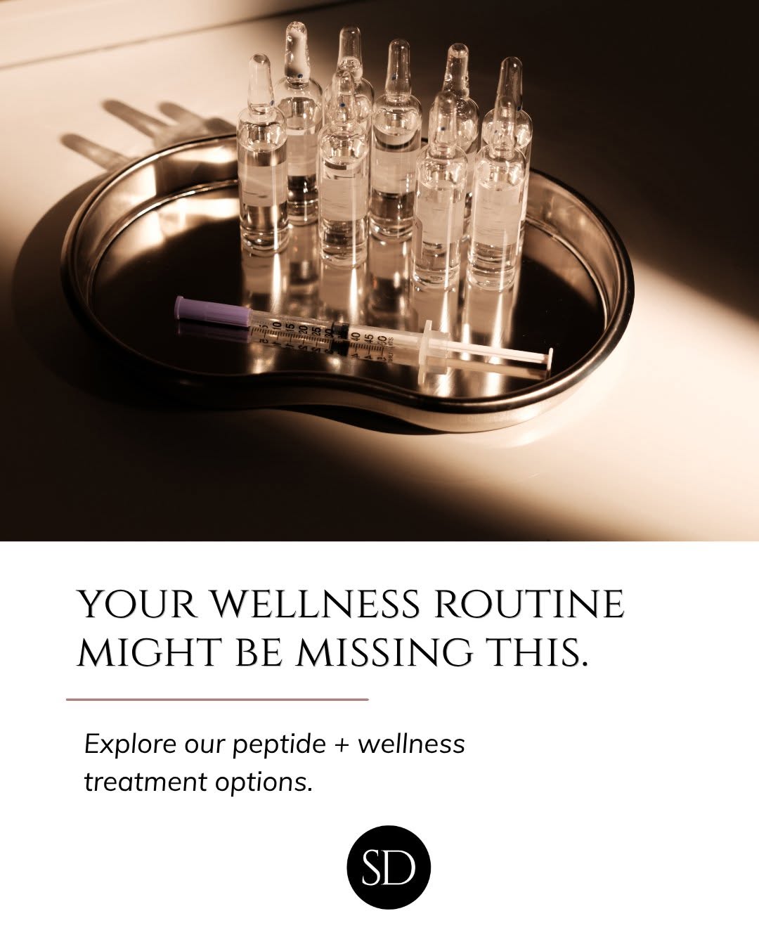 Instagram post by Dr. Henry Daniel Sandel IV: Your wellness routine might be missing something. 👀 Peptides can be used to support goals like energy, recovery, sleep, body composition, a…