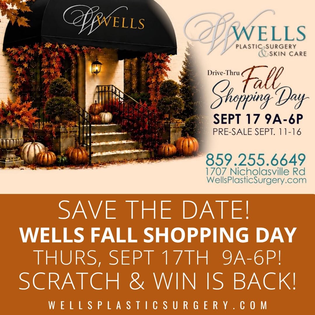 Instagram post by Dr. Henry Wells: Next Thursday, September 17, is Wells Fall Shopping Day! Pre-sale starts this Friday by phone or Wells Online store, so make your list to sa…