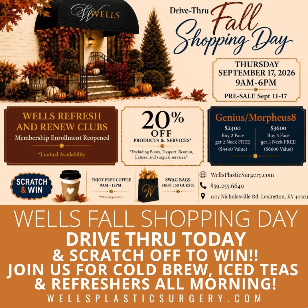 Instagram post by Dr. Henry Wells: Wells Fall Shopping Day is TODAY! Drive-Thru this morning for complimentary coffee drinks or Refresher’s by @honeylightcoffee ! Scratch-Off …