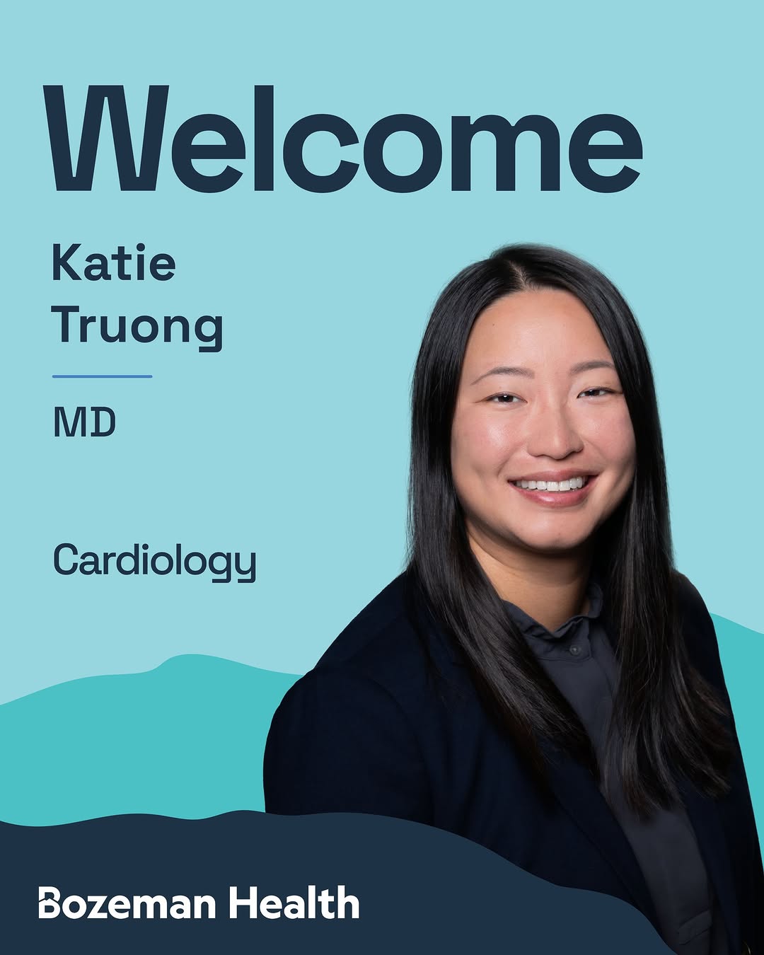 Instagram post by Dr. Hugh Hetherington: Your heart has a story. Your cardiologist should take the time to listen. Meet Katie Truong, MD, cardiologist at Bozeman Health. With specia…
