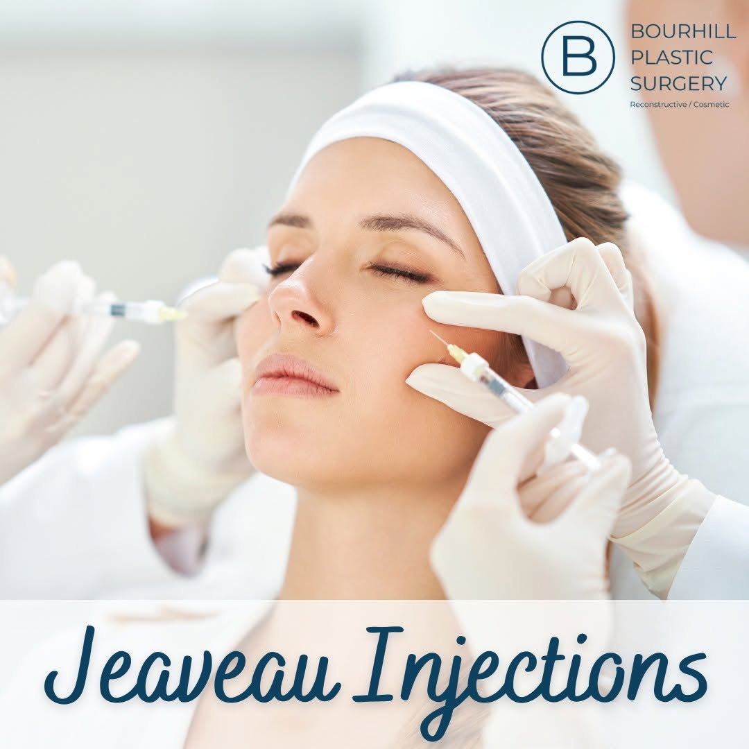 Instagram post by Dr. Ian L. Bourhill: Say goodbye to wrinkles and hello to a smoother, more youthful you with Jeuveau injections at Bourhill Plastic Surgery! Our advanced, FDA-ap…