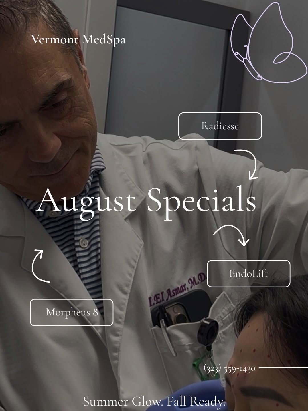 Instagram post by Dr. Imad Aziz El-Asmar: August is a great month to focus on refreshing, hydrating and preventative treatments ✨ Beautiful results start with healthy, confident skin…