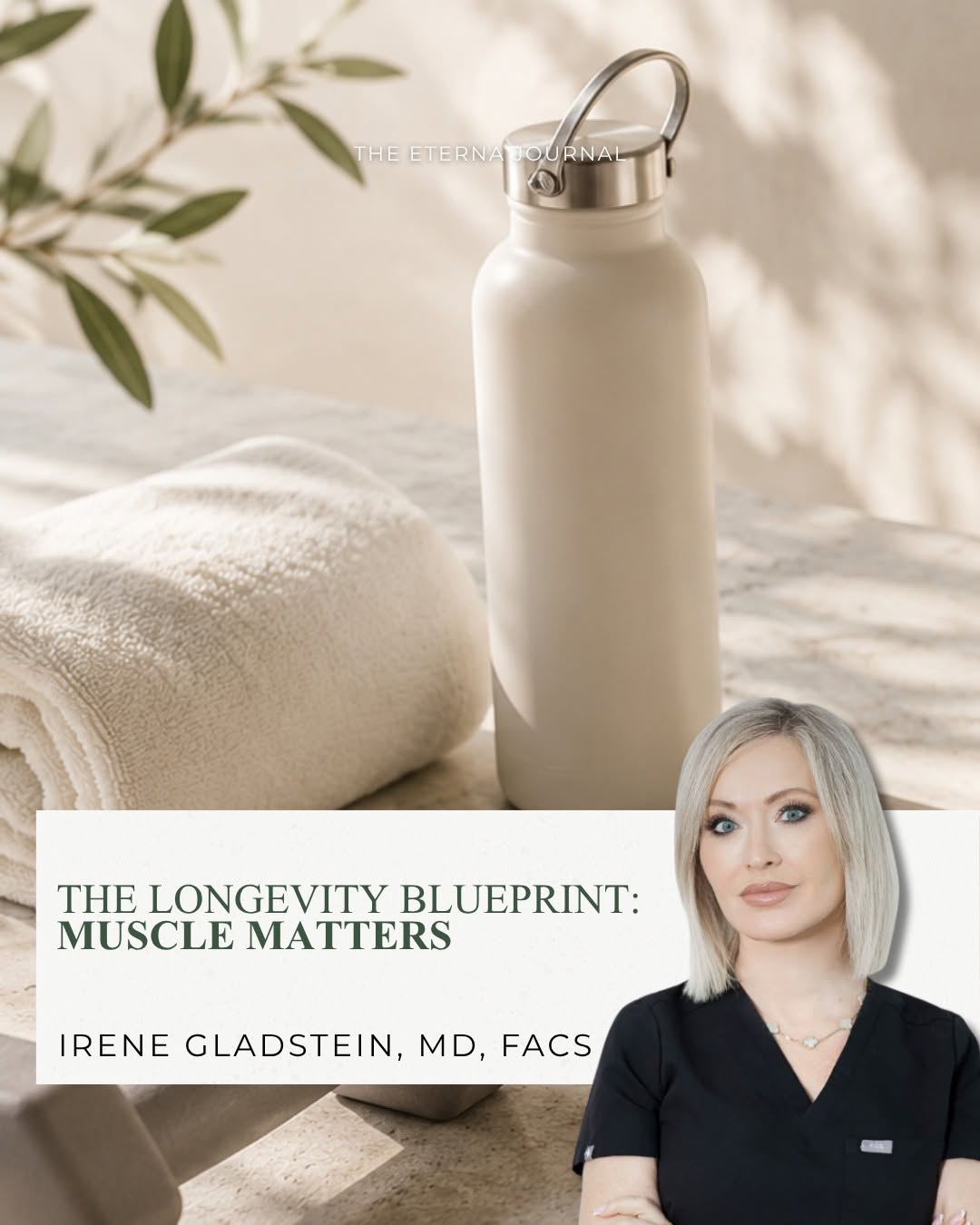 Instagram post by Dr. Irene Gladstein: One of the biggest shifts I encourage my patients to make is to stop focusing only on the number on the scale. As we age, muscle becomes one…