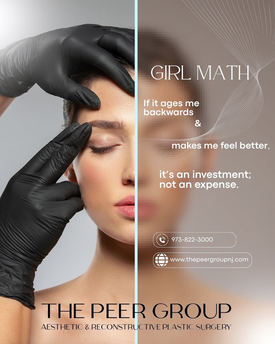 Instagram post by Dr. Isaac Starker: Girl Math ✨💉🧮 Booking the Plastic surgery I’ve been thinking about for years? I’m investing in myself! If I get injectables and the result…