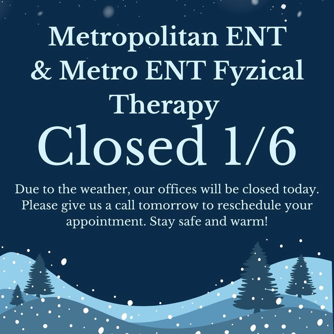Instagram post by Dr. Iyad Saidi: We are closed today. Be safe stay warm! 🧣☃️❄️