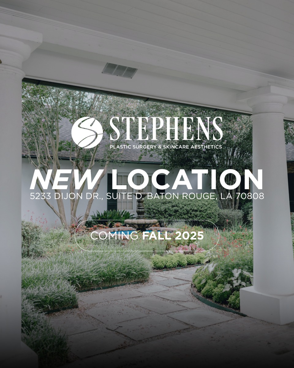 Instagram post by Dr. J. Anthony Stephens: EXCITING NEWS. 🎉 We’re thrilled to announce our NEW LOCATION coming FALL 2025. 🗓️ The #PlasticSurgery clinic you know and love is undergoi…