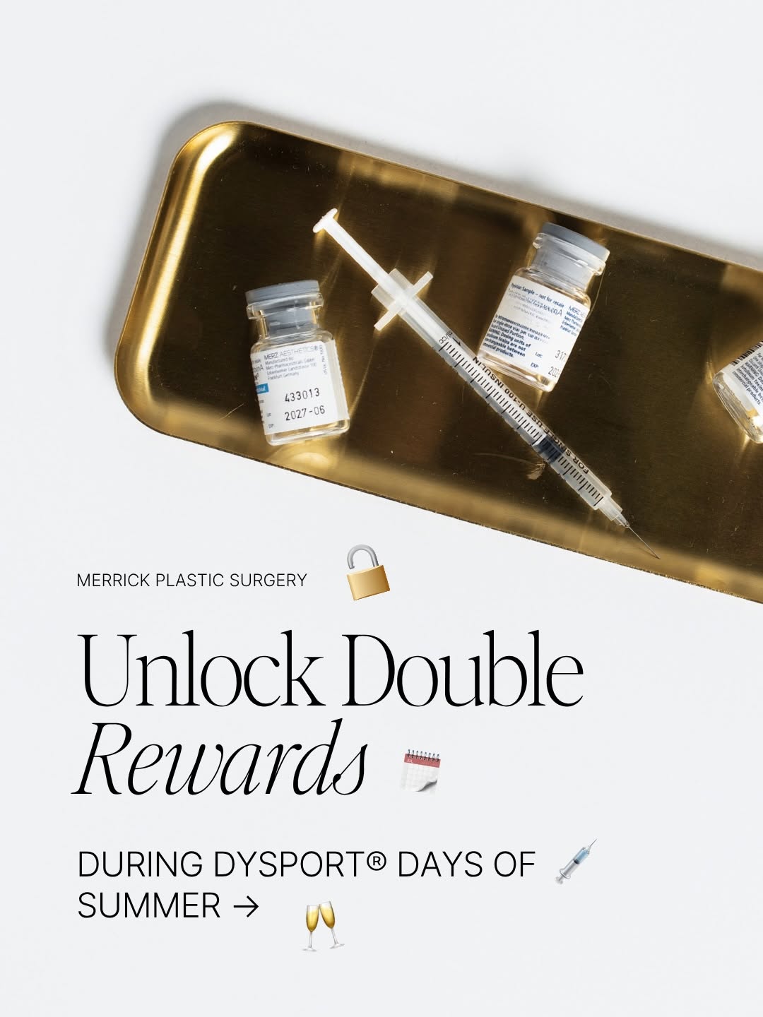 Instagram post by Dr. J. Clinton Merrick: Unlock your summer refresh ✨ ASPIRE’s Dysport® Days of Summer are back — and so are DOUBLE rewards. From June 8–13, redeem your ASPIRE point…
