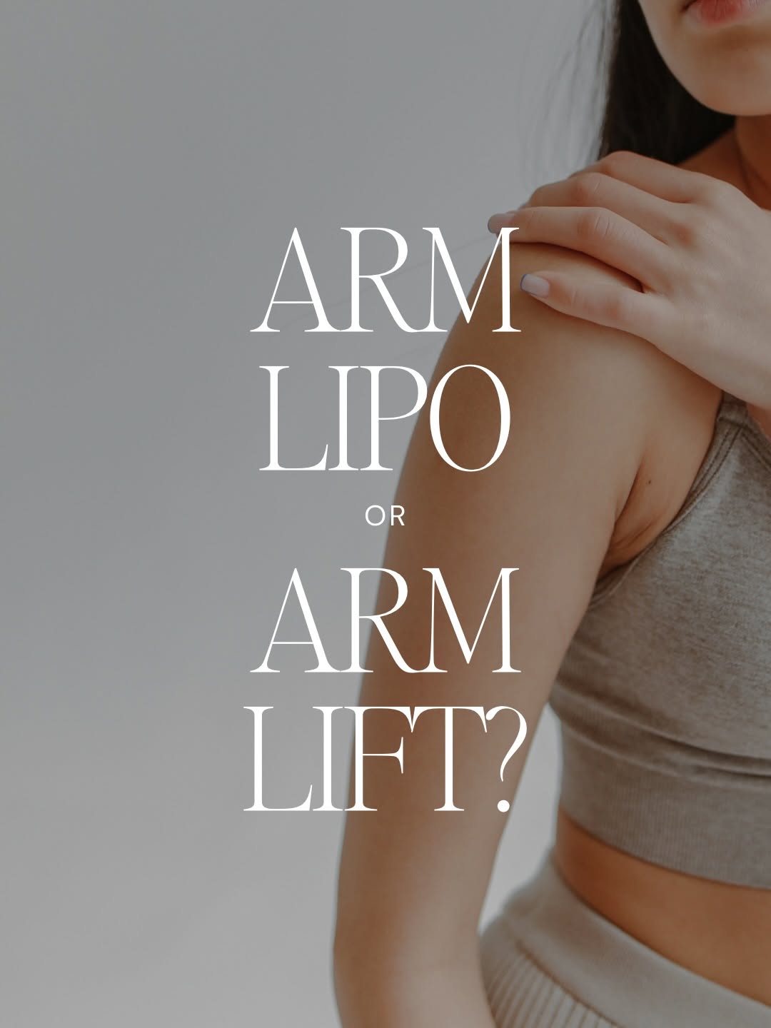Instagram post by Dr. J. Clinton Merrick: A lot of patients assume arm liposuction will fix loose skin. Unfortunately, that’s not always the case. Here in Eau Claire, one of the firs…
