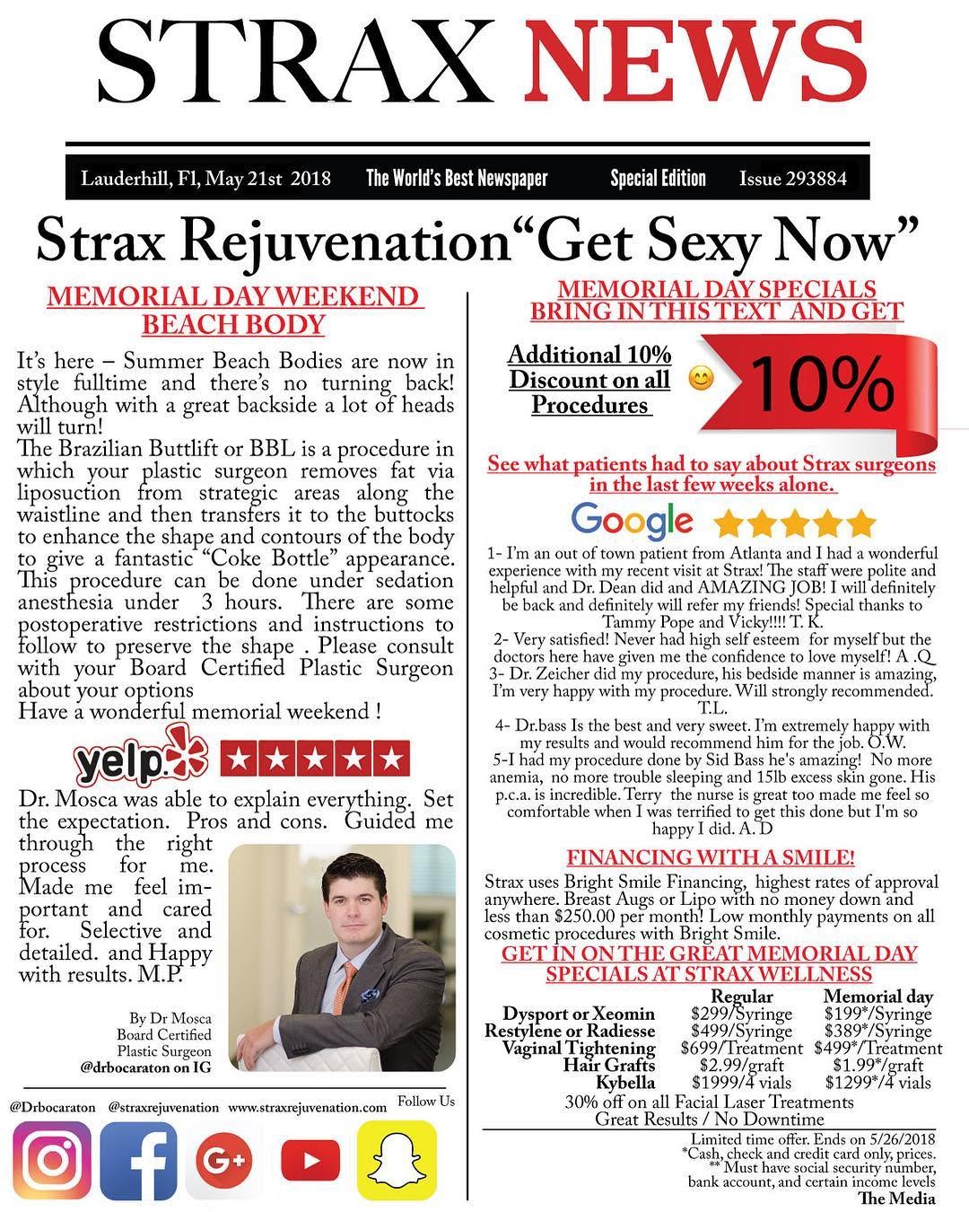 Instagram post by Dr. J. Howell Tiller: #straxrejuvenation #strax #cosmecticsurgery #plasticsurgery #soflo #southflorida #miami #boca #westpalmbeach #bocaraton #561 #954 #getsexyno…