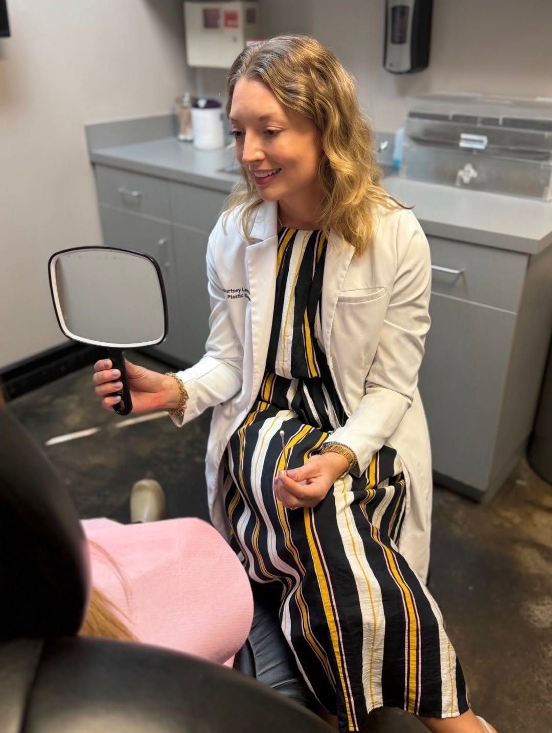 Instagram post by Dr. J. Stephen Gunn: Now seeing patients ✨ Say hello to Dr. Courtney Leonard, one of our 2026–2027 Aesthetic Surgery Fellows! Known for her patient-centered appr…