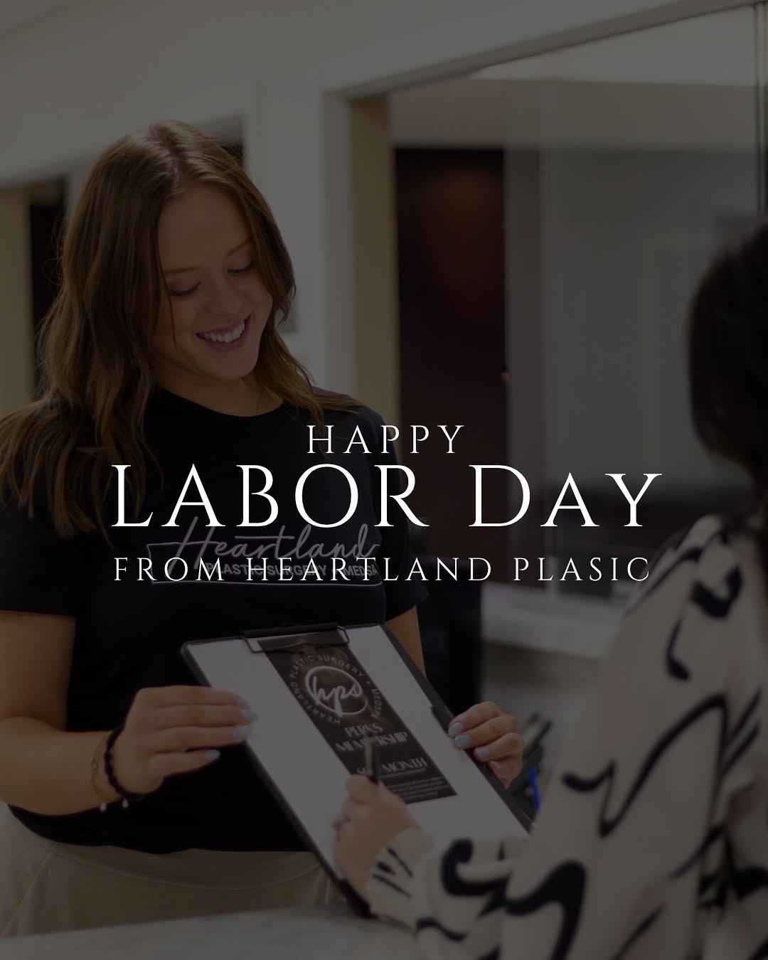 Instagram post by Dr. J. Stewart Humphrey: Happy Labor Day from Heartland Plastic Surgery and The Medspa! We take today to celebrate and honor the wonderful team behind the scenes who…