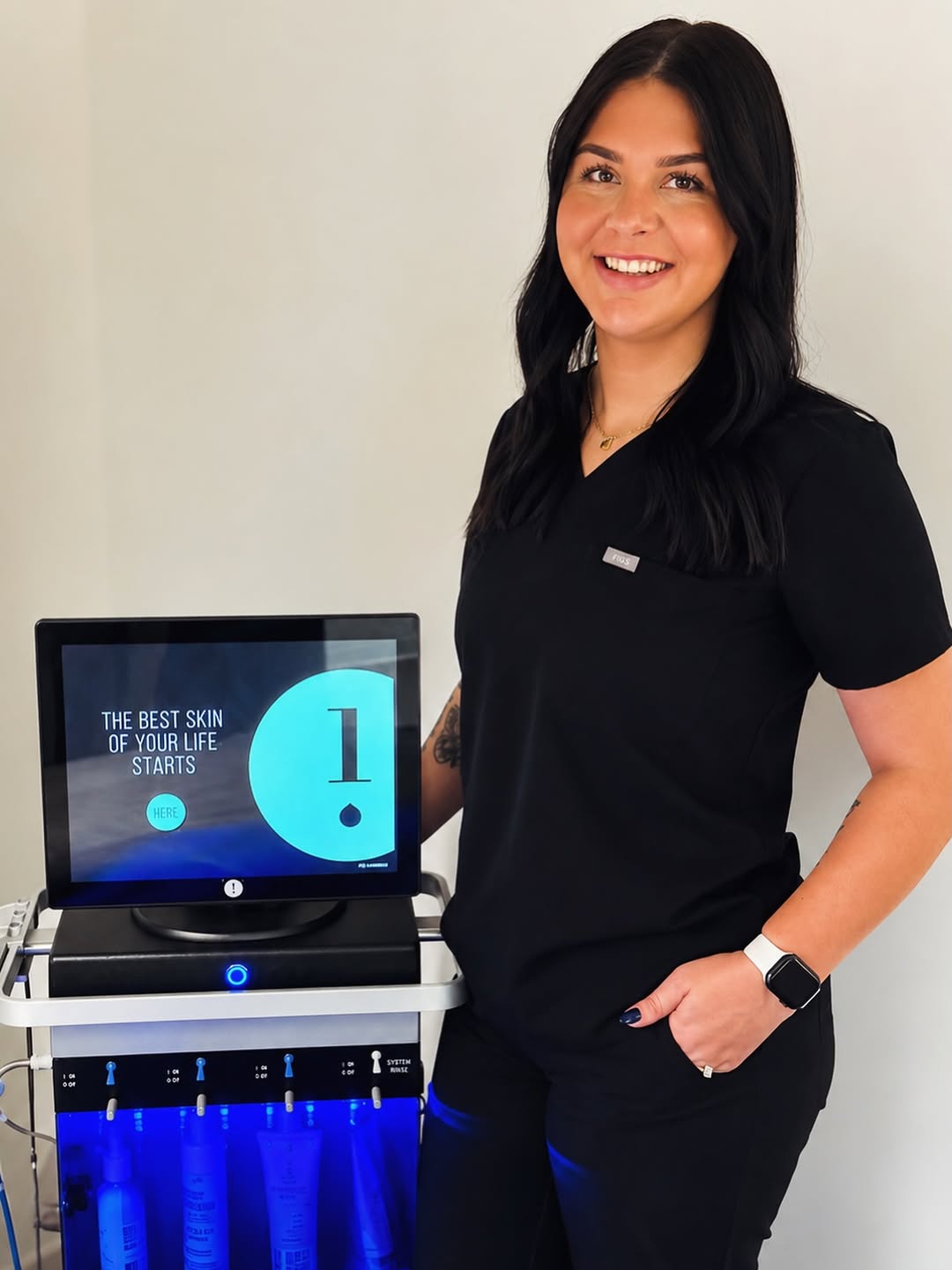 Instagram post by Dr. J. Stewart Humphrey: ✨ Your best skin starts with a HydraFacial. ✨ Meet the face behind the glow! 🤍 Our aesthetic team is passionate about helping you achieve h…