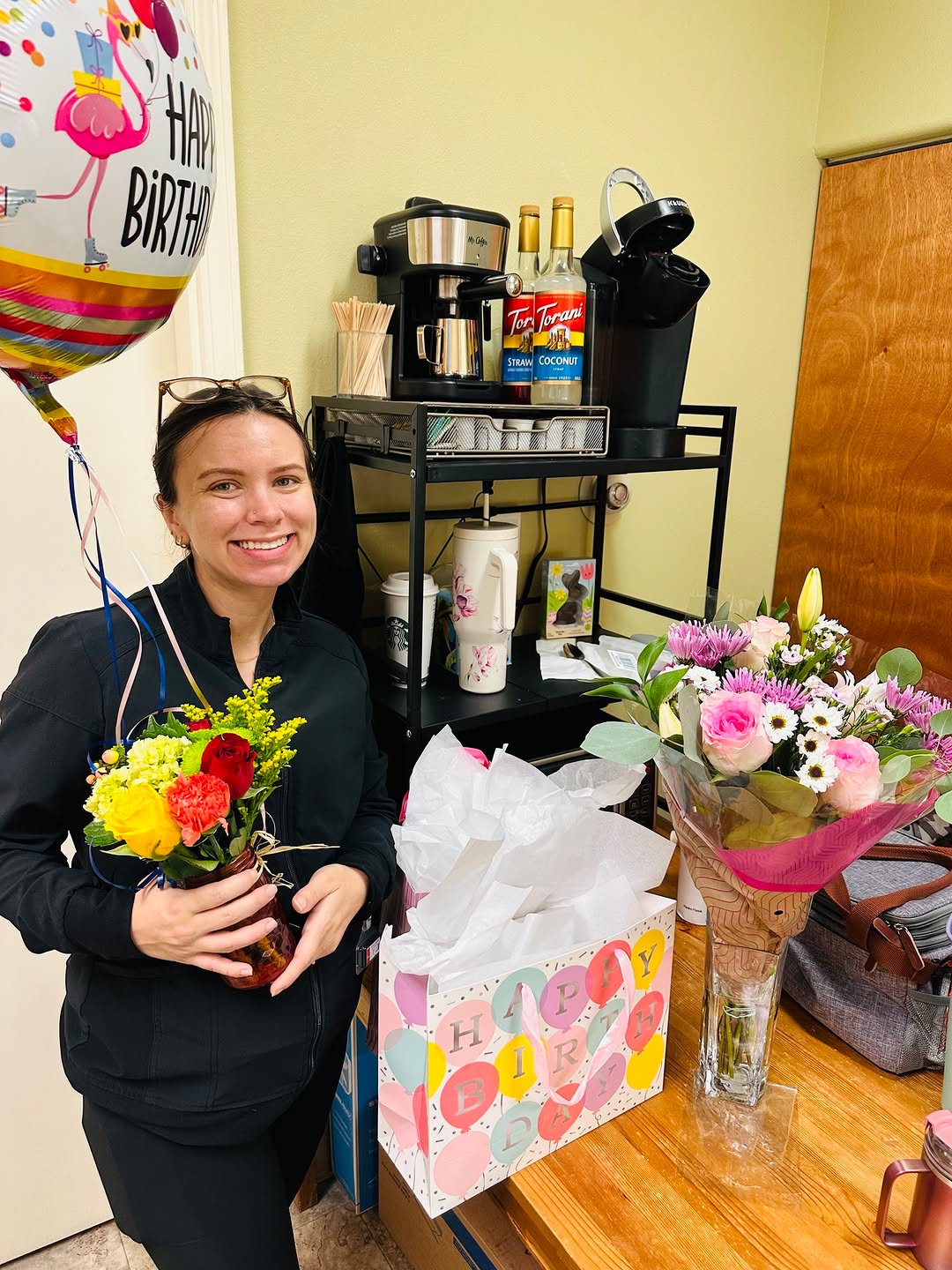Instagram post by Dr. Jacklyn Kurth: Happy Birthday to our girl Nichole! Celebrating you (a little late but just as sweet!) and all the joy you bring every single day 🥰🌸 You d…