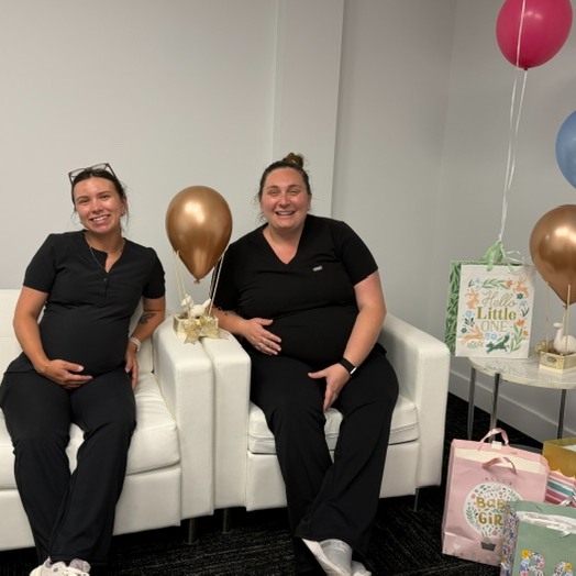 Instagram post by Dr. Jacklyn Kurth: We had such a wonderful time celebrating Nichole and Tina at their baby shower! 💕🍼✨ We are so excited for both of them as they prepare to …
