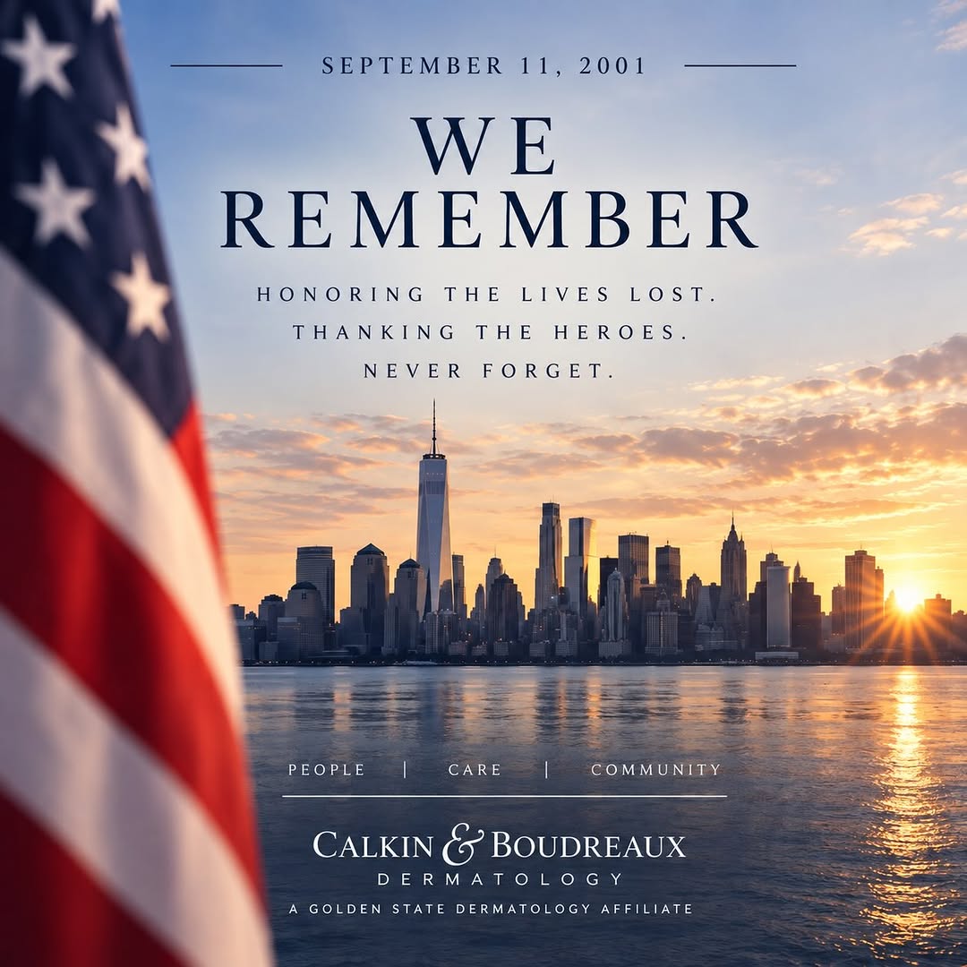 Instagram post by Dr. Jacqueline Calkin: Today, we remember the lives lost, the heroes who answered the call, and the families forever changed by September 11, 2001. 🇺🇸 May we nev…