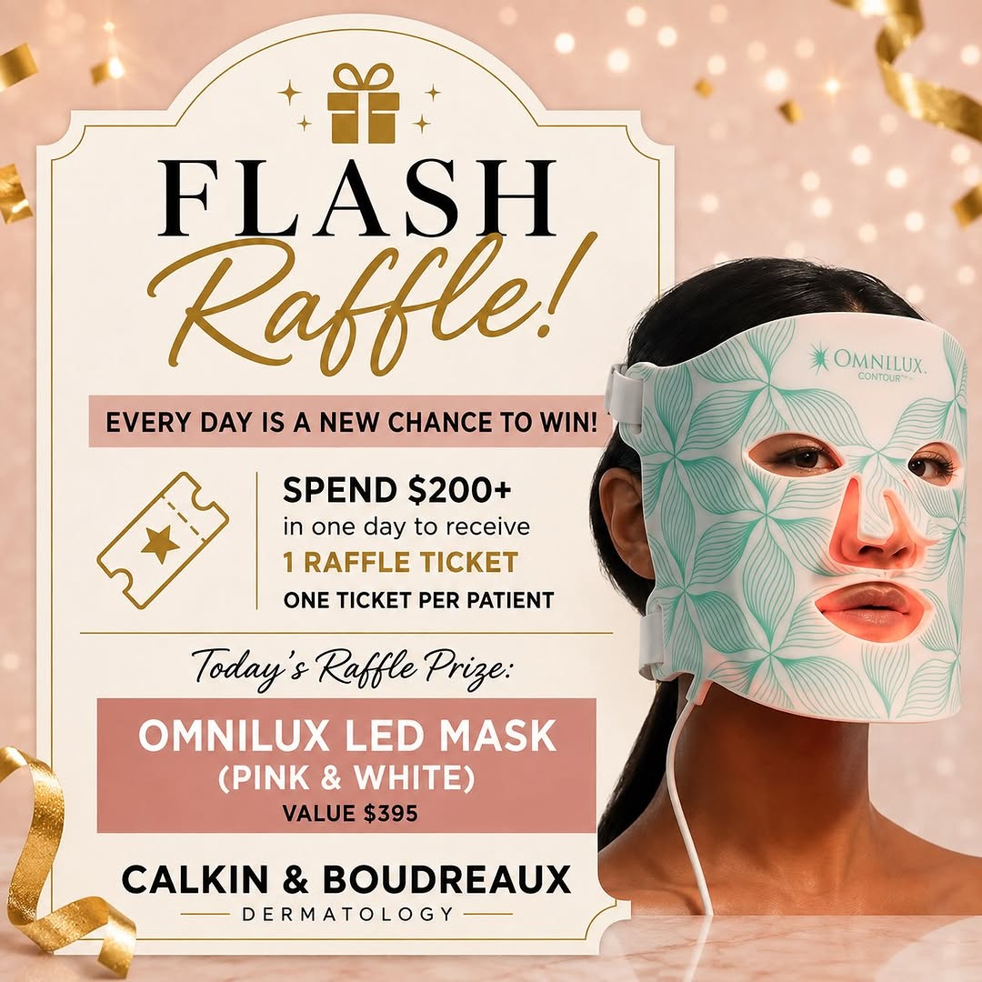 Instagram post by Dr. Jacqueline Calkin: Happy Hump Day, and welcome to Day 3 of Open House! Today’s raffle prize? An Omnilux Mask, the LED light therapy treatment that brings profe…