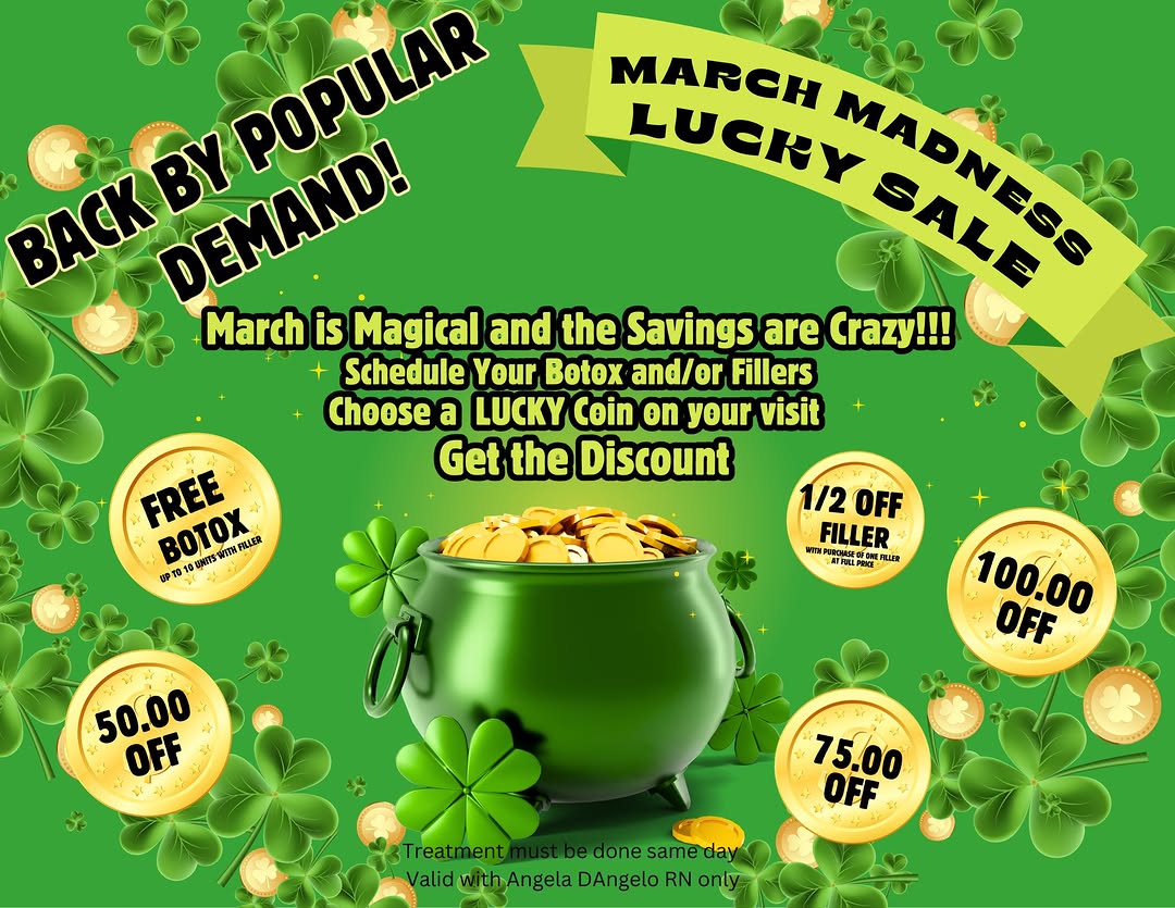 Instagram post by Dr. Jagdev S. Heir, MD, D: Call today to get an appointment in March and play your luck with a grab from the magical pot! 844-673-9131