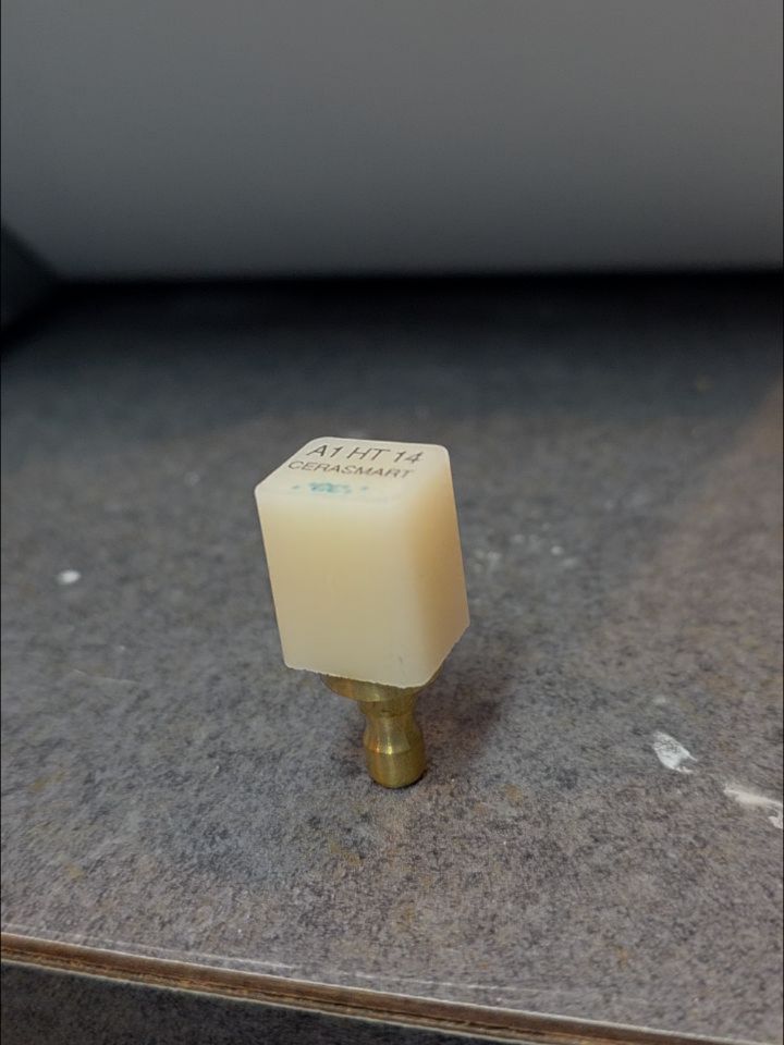 Instagram post by Dr. James A. Moreau, Jr., DDS: When a solid block of porcelain is carved into a beautiful, natural-looking crown - in one visit. #toothmagic #samedaycrowns #cosmeticdentis…