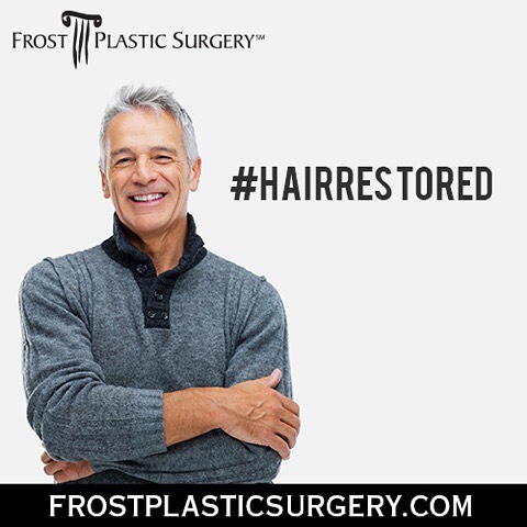 Instagram post by Dr. James D. Frost: Losing hair? Our neograft procedure can you give you back what you lost. Call 850.474.8333 for a free appointment. #plasticsurgery #hairrest…