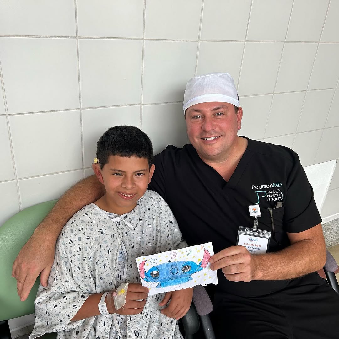 Instagram post by Dr. James M. Pearson: Surprised to receive this thoughtful note of thanks from one of our young patients in Guatemala on our recent @hugsfoundationinc surgical mi…