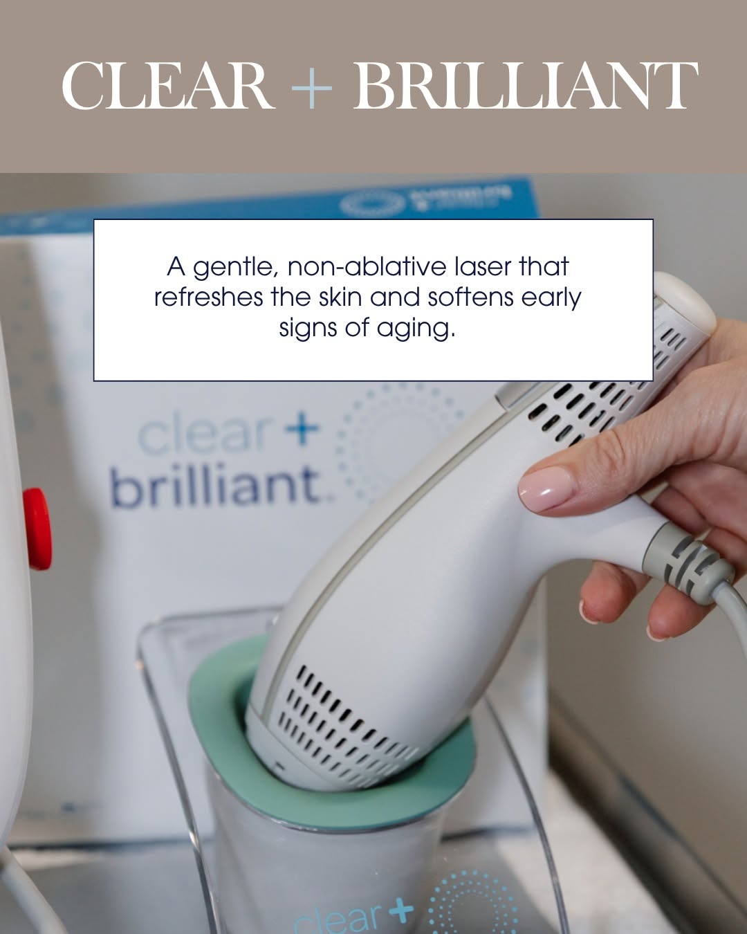 Instagram post by Dr. James Mirabile: Clear + Brilliant: Your Refreshing Skin Reset ✨ Clear + Brilliant is a gentle, non-ablative laser treatment designed to improve overall skin…