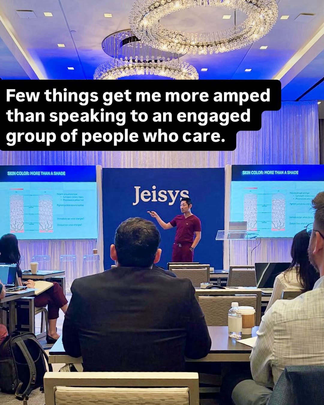 Instagram post by Dr. James Y. Wang: An afternoon talking lasers. Mostly without talking about lasers. Mission. Vision. Values. Ethics. Professionalism. Collaboration. And why t…