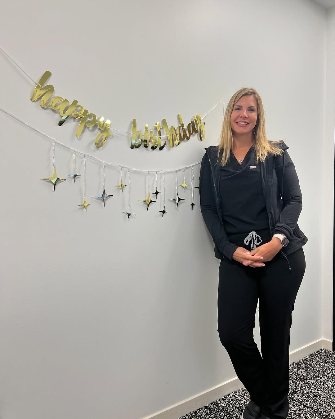 Instagram post by Dr. Jane Weston: Happy birthday to my practice manager, confidante, cheerleader and on-demand therapist. Nadine—- Wishing you a wonderful year ahead!