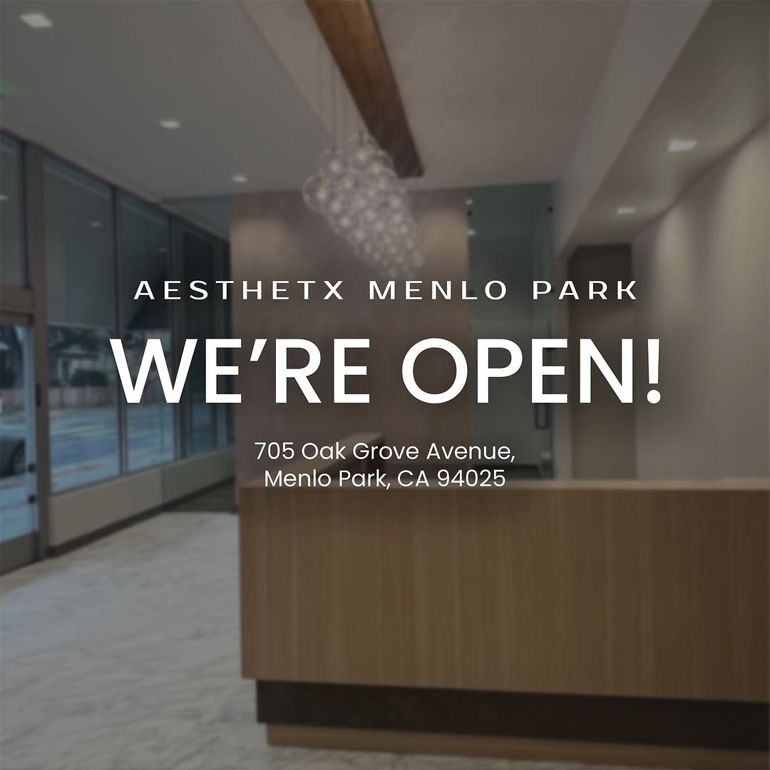 Instagram post by Dr. Jane Weston: Aesthetx Menlo Park is officially OPEN! ✨ We’re beyond thrilled to bring our cutting-edge treatments and personalized care to this beautiful…