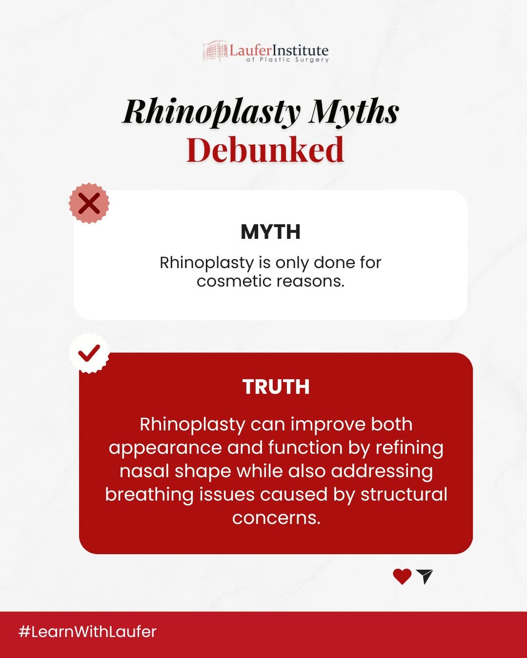 Instagram post by Dr. Jared Gopman: 🔔 Many people think rhinoplasty is only about changing appearance — but that’s not the full picture. Nasal concerns can go beyond aesth…