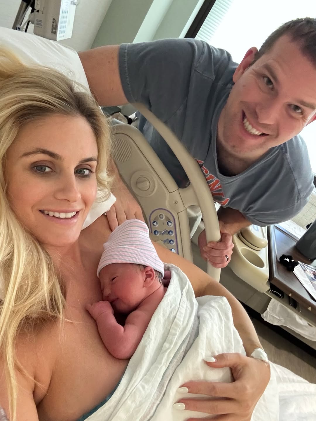 Instagram post by Dr. Jason Gardenier: Aria Marie Gardenier made her early arrival on 9/15/26 at 10:03 AM, joining us at 34 weeks + 4 days and weighing 5 lbs 5 oz. Our tiny girl c…