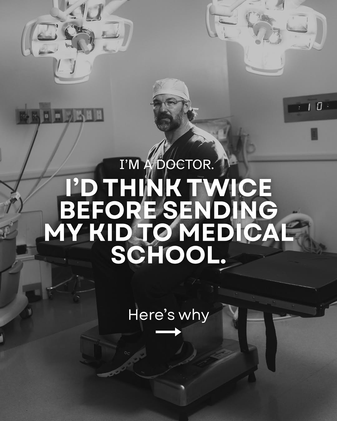 Instagram post by Dr. Jason J. Hall: Two years ago, I said smart kids shouldn’t go to medical school. I re-released that episode today because the conversation feels even more r…