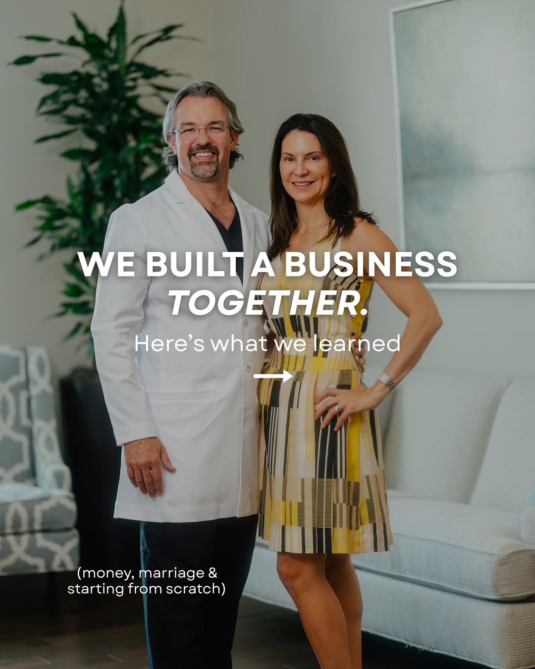Instagram post by Dr. Jason J. Hall: Building a business with your spouse can sound like a terrible idea. But for us, it’s been one of the best decisions we’ve made. In Episode …