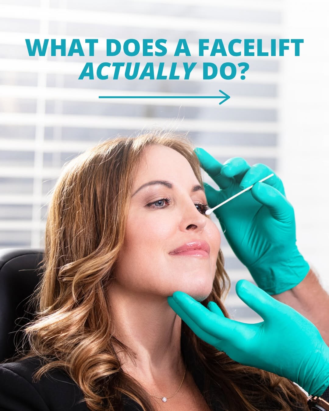 Instagram post by Dr. Jason Pozner: A facelift is about more than what you see on the surface. ✨ By addressing deeper facial tissues and excess skin, a facelift is designed to …