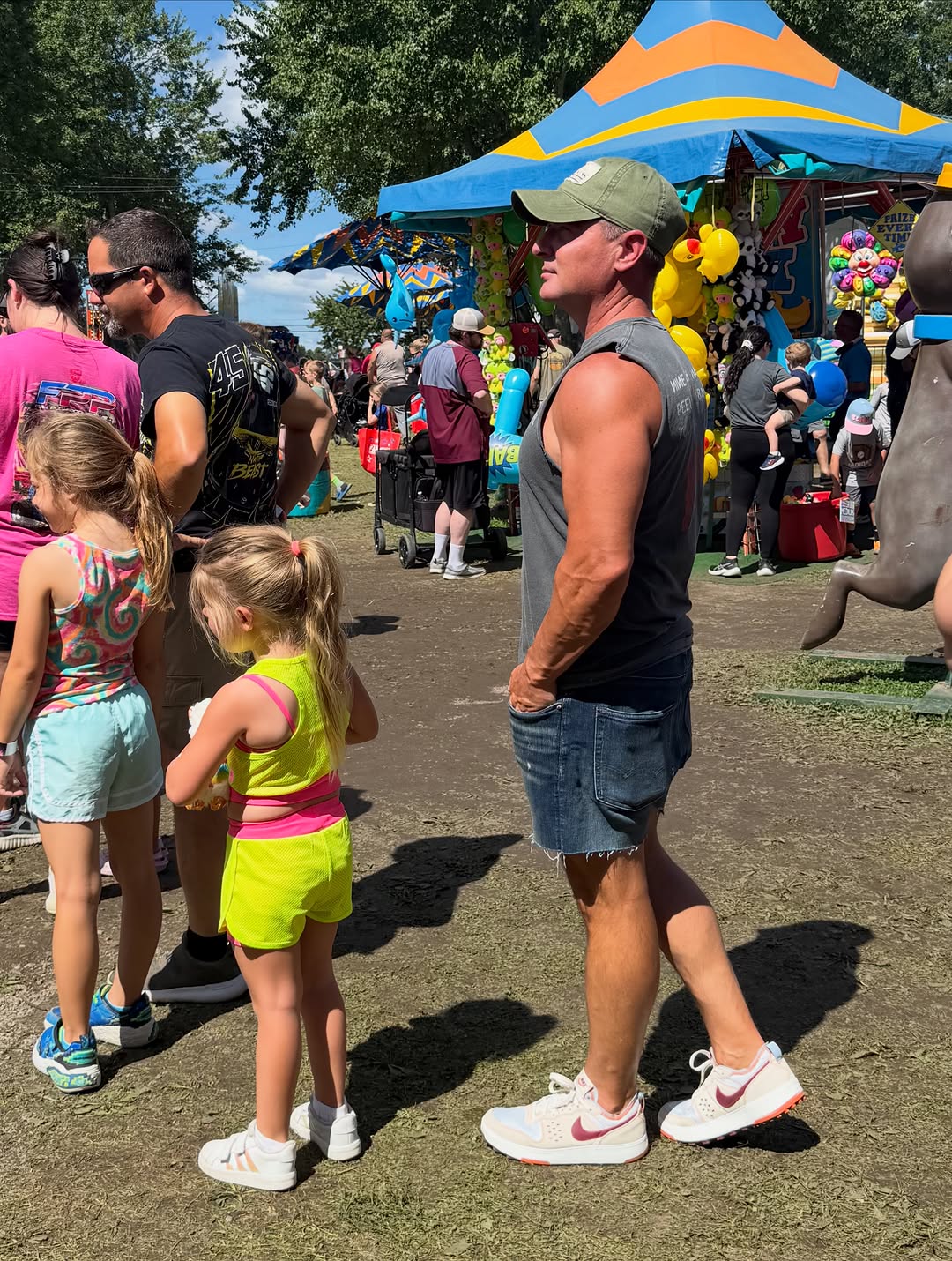 Instagram post by Dr. Jason Rupeka, DO: CANFIELD FAIR . . Beautiful Day, Cut Offs, Fried Food, Lemon Shakes, and Ponies… . . #canfieldfair #countyfair #fairytail #fair #daughters
