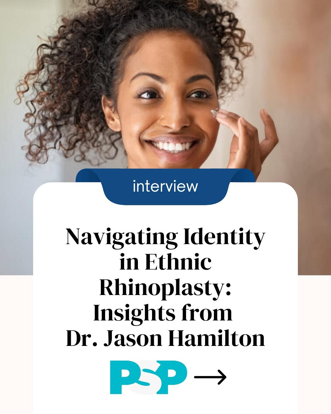 Instagram post by Dr. Jason S. Hamilton: Check out my thoughts on ethnic rhinoplasty featured in Plastic Surgery Practice! @aafprs