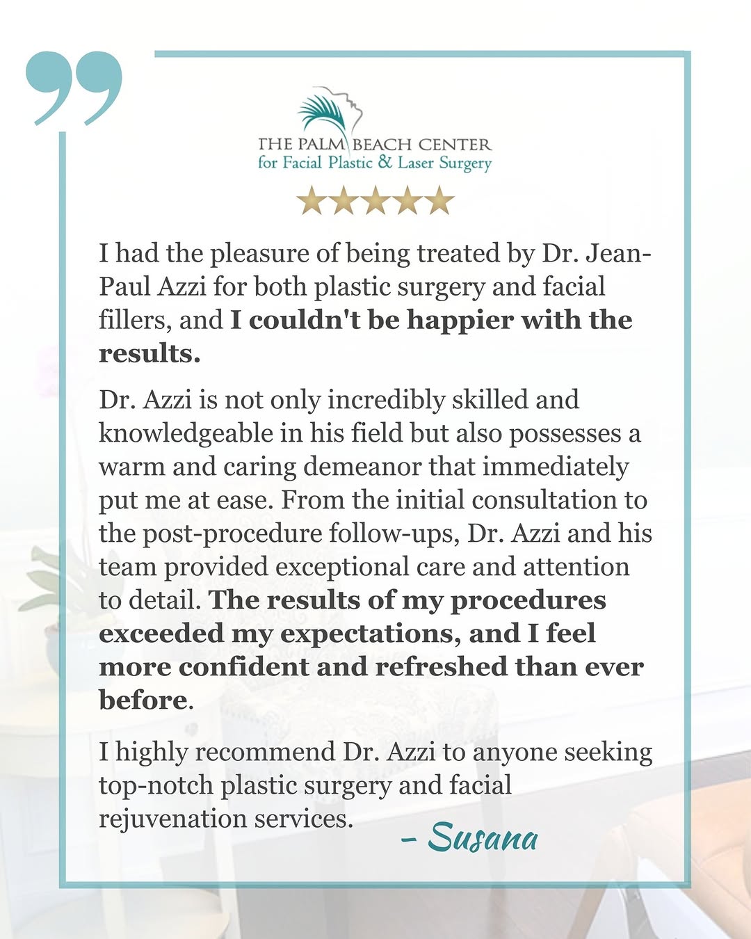 Instagram post by Dr. Jean-Paul Azzi: Thank you, Susana 😊
