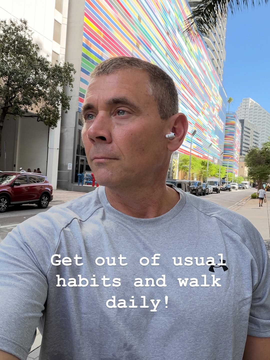 Instagram post by Dr. Jeffrey D. Hoefflin: Walking is one of the best ways to not only reduce daily stress, improve your cardiovascular status but also increase your bone density, fle…