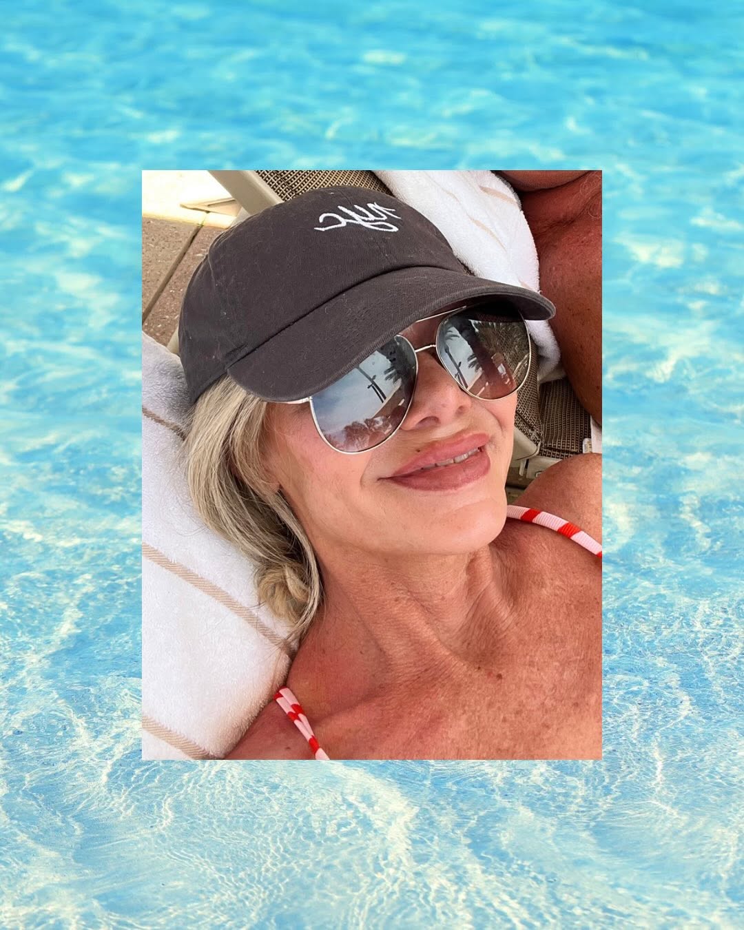 Instagram post by Dr. Jeffrey Ditesheim: Poolside confidence, courtesy of a treatment most people have never heard of. A few units of tox along the jawline and neck bands — that’s i…