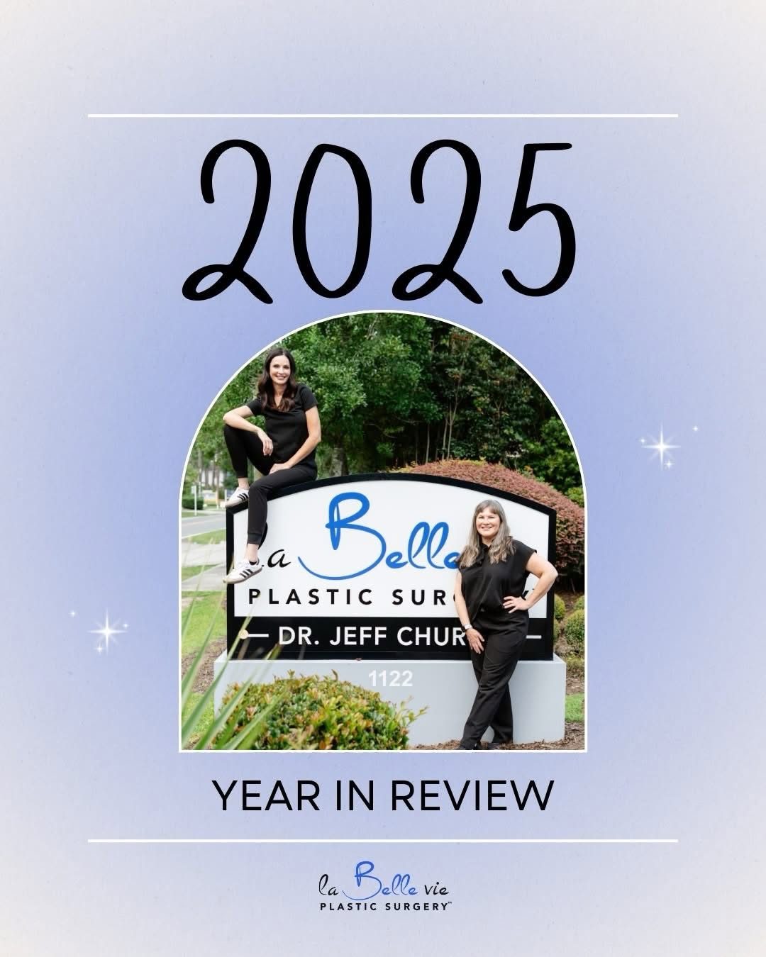 Instagram post by Dr. Jeffrey S. Church: We have lots to celebrate as 2025 comes to a close! 💙 Our skills advanced, our patients trusted us in record numbers, and our community hon…