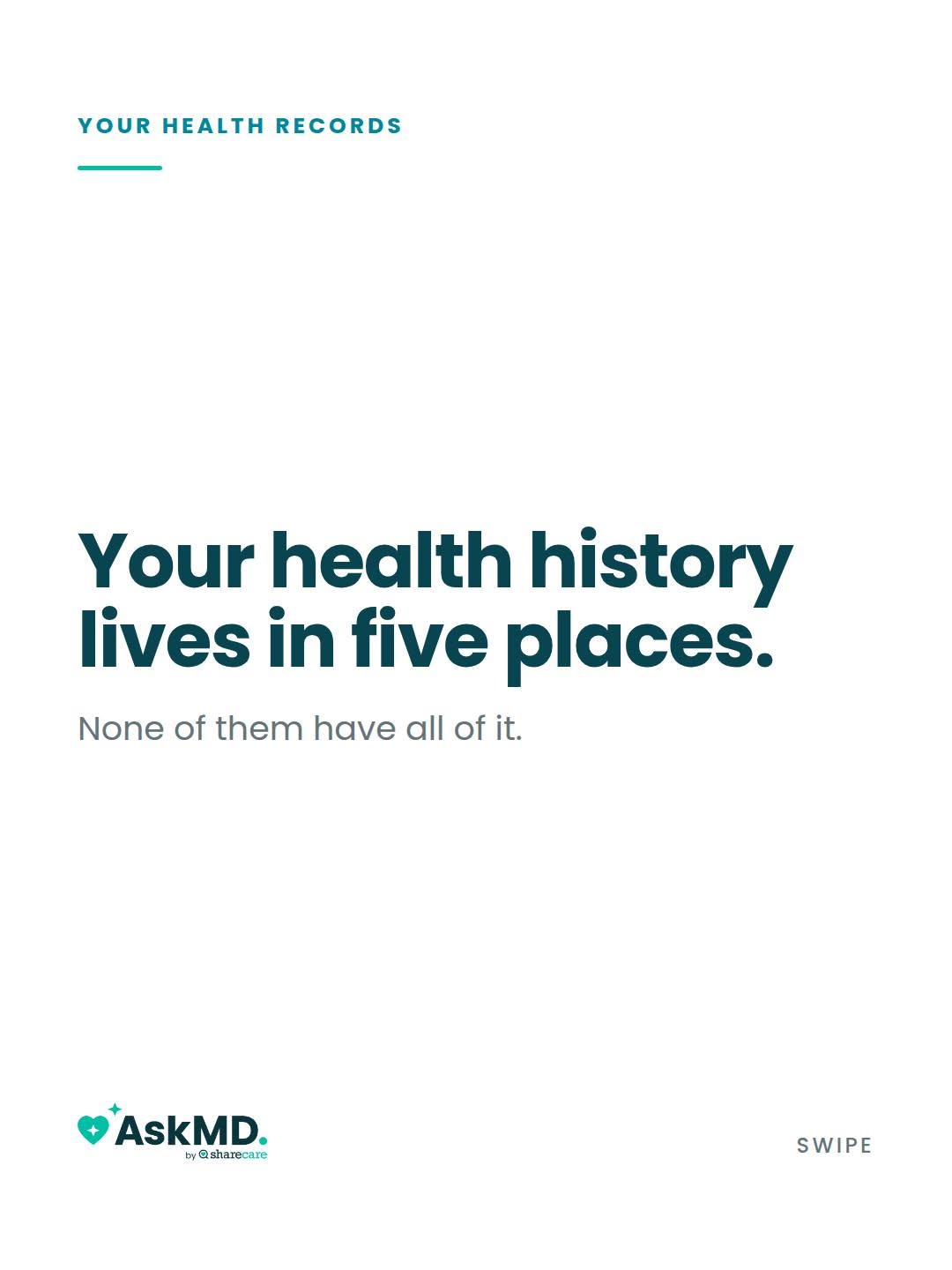 Instagram post by Dr. Jeffrey Teixeira: Your primary care doctor has part of your history. The specialist has part of it. The urgent care you went to that one Saturday has part of …