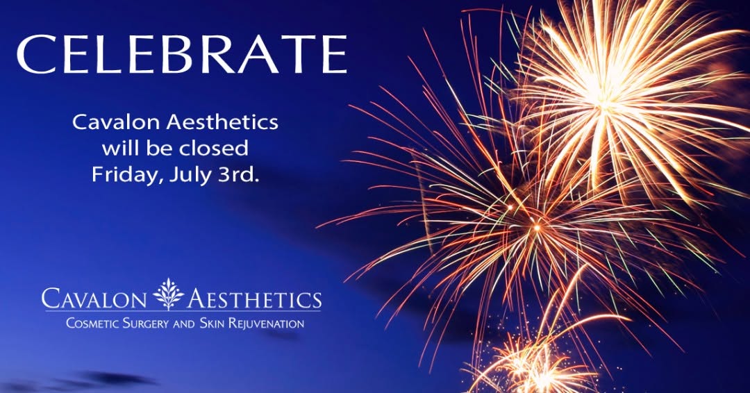 Instagram post by Dr. Jenifer L. Henderson: Let freedom ring and fireworks sparkle! Wishing you a fabulous 4th of July from all of us at Cavalon Aesthetics. Stay safe and enjoy the fes…