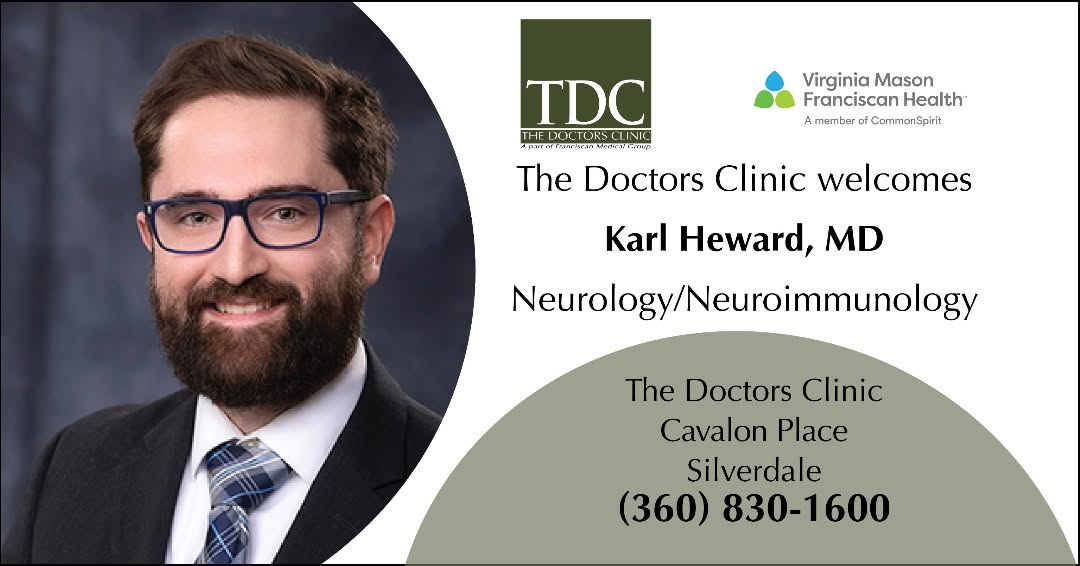 Instagram post by Dr. Jenifer L. Henderson: We’re excited to welcome Dr. Karl Heward to our neurology/neuroimmunology team at The Doctors Clinic! Dr. Heward brings expertise and compas…