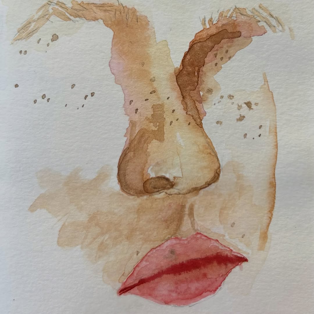 Instagram post by Dr. Jennifer L. Harb: Feeling particularly touched by this patient who underwent surgery for nasal breathing issues. She painted this beautiful card for me and wr…